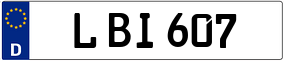 Truck License Plate